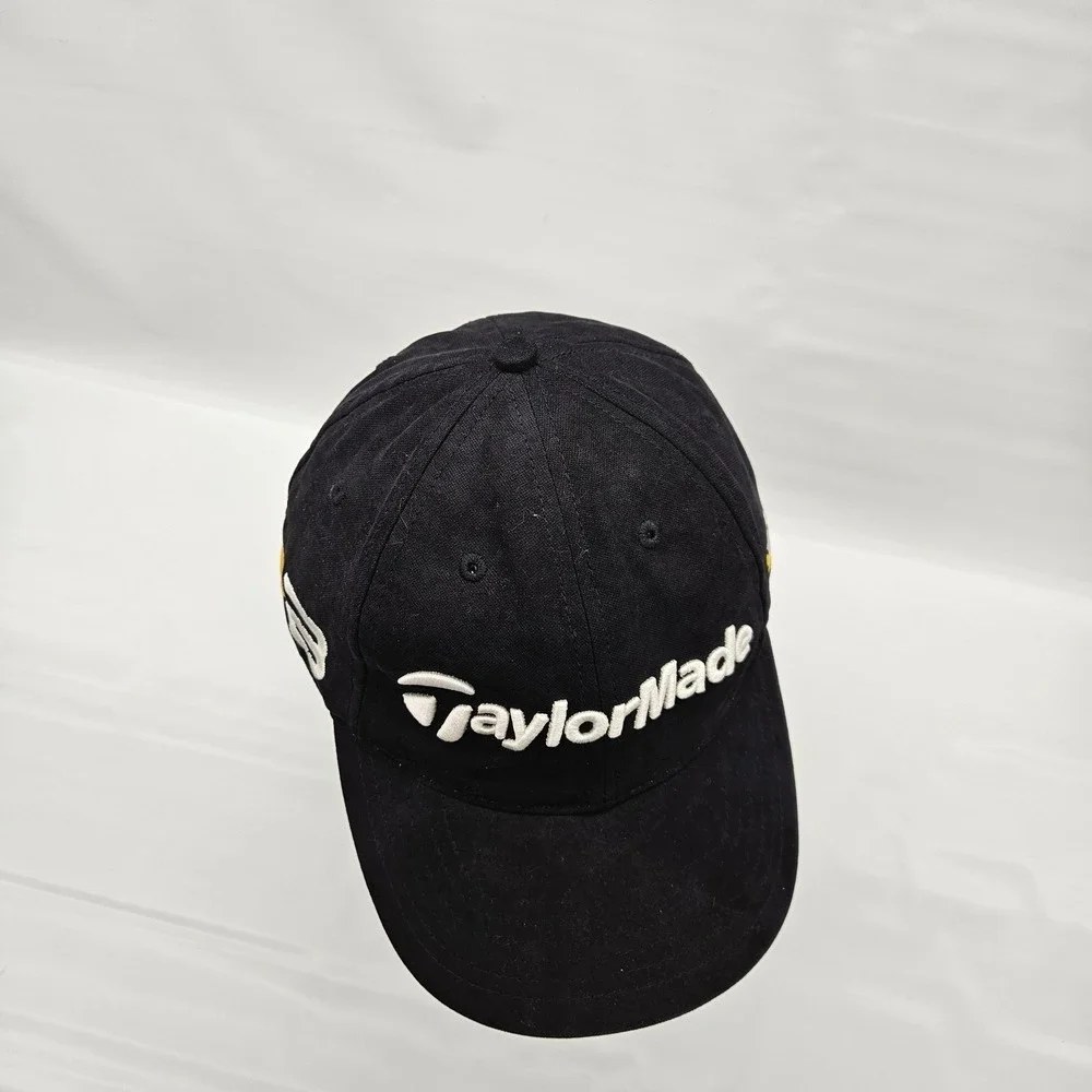 TaylorMade Hat‎ Strapback Golf Cap Mens Black Burner TMAX Gear Lightweight